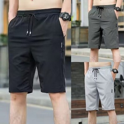 Business Freizeit Herren Shorts gerade dünn einfarbig schnelltrocknend Hose
