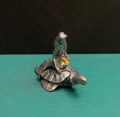 SCM Pewter Little Mermaid Ocean Sea Turtle Life Creature Maiden Decor Figurine