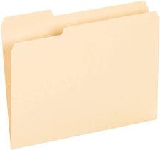 Pendaflex Standard Manila File Folders Letter Size 100 Count Assorted Tabs