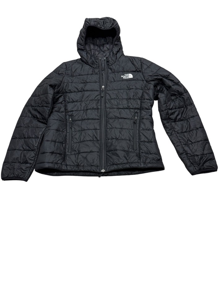 USA IMPORT The North Face Womens Black Puffer Zip Up Jacket Size Medium