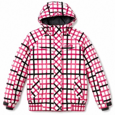Firefly Teona Ski Snowboard Jacket Pink Check Waterproof Insulated Women's XL