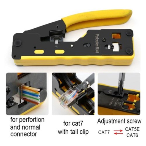 Tool Cable Stripper RJ45 Pliers Cable Connector Pliers Crimper Network pliers - Afbeelding 11 van 12