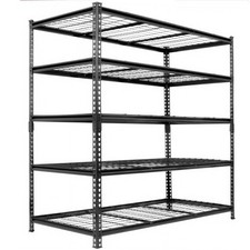 5-Tier Heavy Duty Metal Shelving Adjustable Storage Rack For Garage Workshop