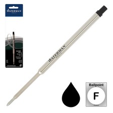 Waterman Ballpoint Refill, Black Fine