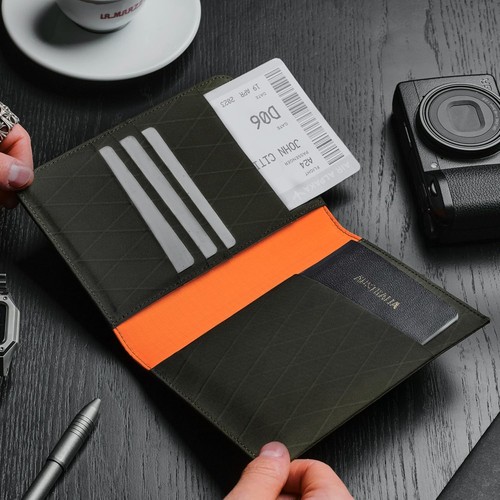 Cartera de pasaporte plegable ARK - Porta pasaporte con X-Pac VX21 resistente a la intemperie Fab... - Imagen 7 de 9