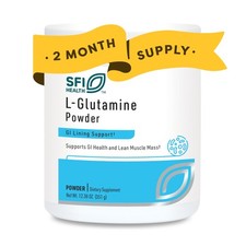 Klaire Labs SFI Health L Glutamine Powder - 5000mg Free-Form  Hypoallergenic
