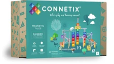 netix Rainbow Ball Run Pack – 92 Piece Magnetic Motion Building Set