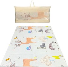 Foldable Baby Play Mat 200 x 180cm Waterproof Soft Crawling Floor Rug Kids Mat