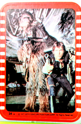 1977--T0PPS--STAR WARS--SERIES -4--COMPLETE -11-STICKER SET----GREAT  CONDITION