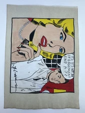Roy Lichtenstein COA Art Painting Original Drawing Vintage Paper Signed