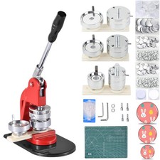 Button Maker Machine Multiple Sizes 300Pcs, Photo Pin Badge Maker 1.25 2.28 3In