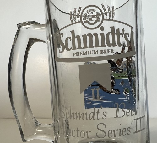 Schmidt Beer Collector Series II Glass Mug Canadian Goose Geese in Flight NOS - Picture 17 of 23