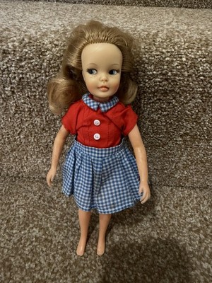 Vintage Ideal Toy Tammy Little Sister Pepper Puppe trägt Original Kleid 1964