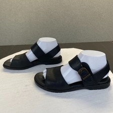 Clarks Women's Black Leather Sandals Size 8M,Comfort,Casual