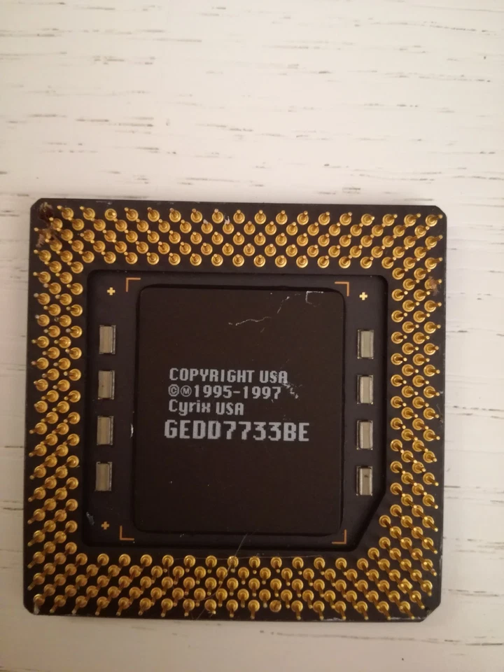 Cyrix 6x86MX-PR166 CPU Socket SPGA296 2.0x66MHZ 133 MHz 2.9V Processore Vintage - Immagine 2 di 2