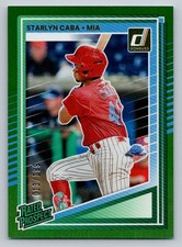 Starlyn Caba 2025 Panini Donruss Green 13/199 Miami Marlins #197
