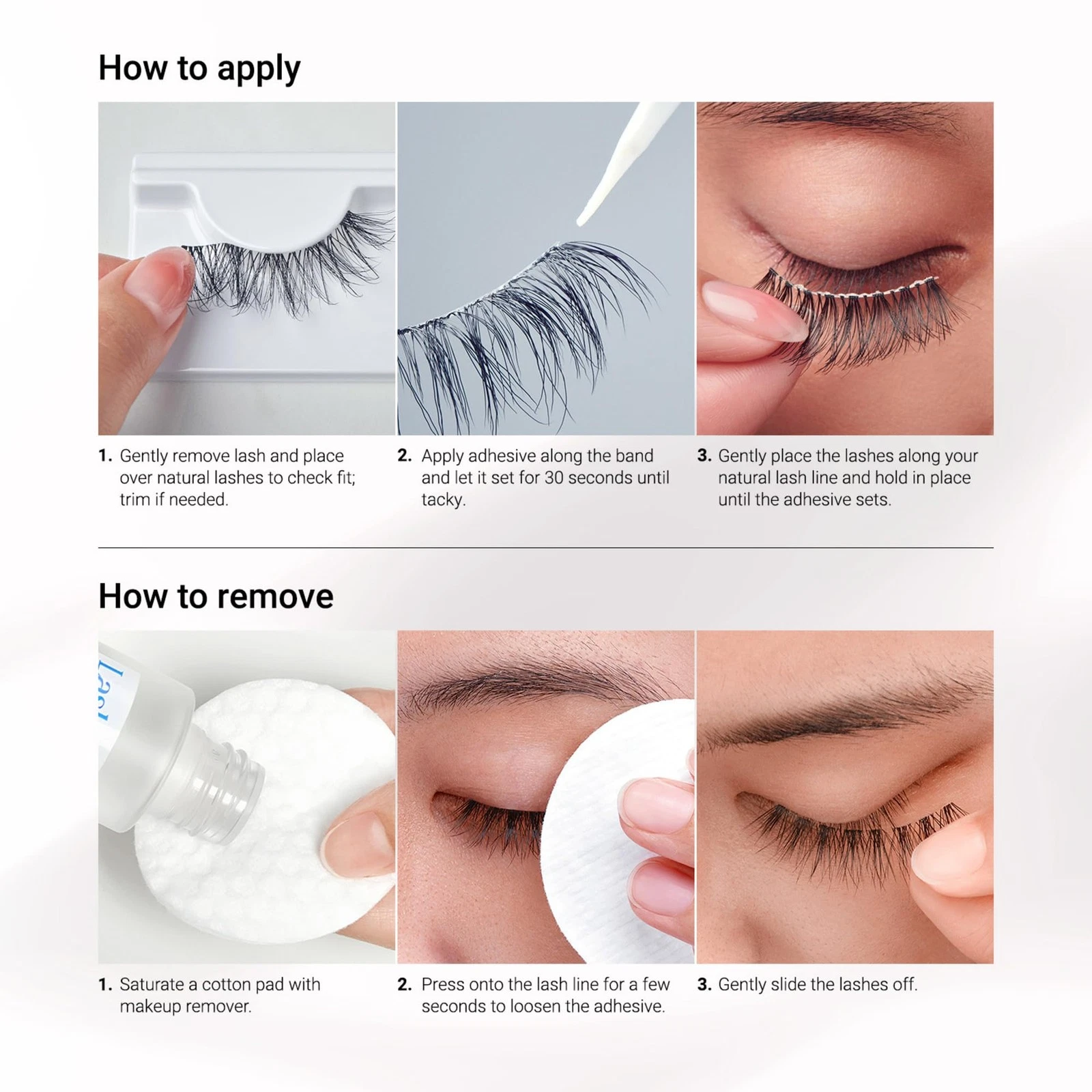 Kiss So Wispy 12mm False Eyelashes, 5 Pairs Reusable Lash Clusters, Easy Apply - product detail image 3