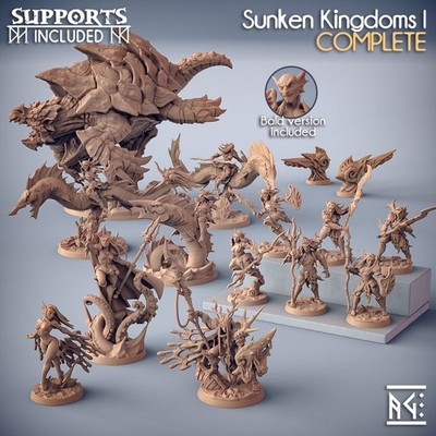 Artisan Guild - The Sunken Kingdom (Tabletop & Rollenspiel Resin Miniaturen)