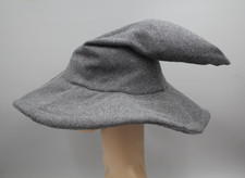 Gray Wizard Hat Adjustable Costume Accessory Adult Adjustable Witch Wool Blend