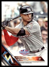 Giancarlo Stanton 2016 Topps Opening Day #OD-184 Miami Marlins FREE SHIPPING