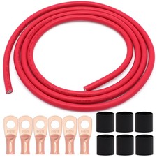 6 AWG Gauge Wire UL1015 Battery Power Tinned Oxygen Free Copper OFC Welding
