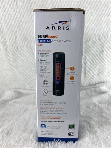 Módem cable multigigabit ARRIS Surfboard G36 DOCSIS 3.1 y router Wi-Fi AX3000 - Imagen 4 de 8