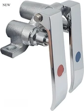 AmGood Stainless Steel Dual Knee Pedal Valve Control for Faucet, KV1