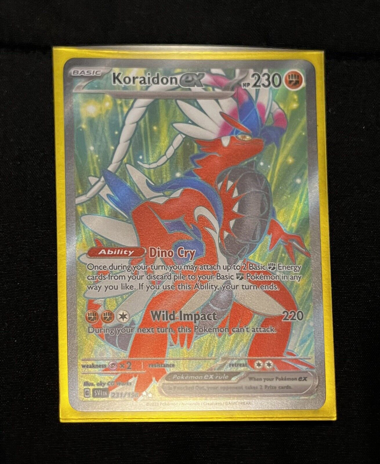 Mavin  2023 Pokemon Scarlet & Violet KORAIDON ex SVI EN #231 Full Art 2  GEM MINT PSA 10