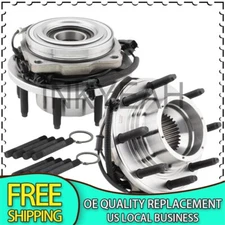  Pair 4WD Front Wheel Bearing Hub For 2017 - 2022 Ford F-250 F-350 Super Duty