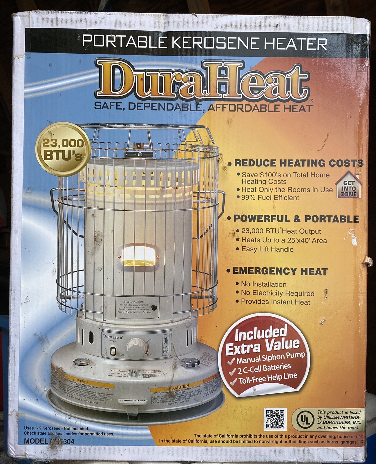 Dura+Heat+DH2304+Convection+Kerosene+Heater%2C+Portable%2C+Indoor for sale  online | eBay