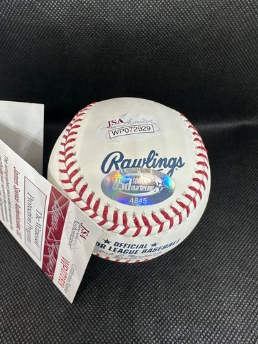 Ronald Acuna Signed 2017 Inaugural Season Logo Baseball Atlanta Braves JSA Wit - Picture 3 of 5