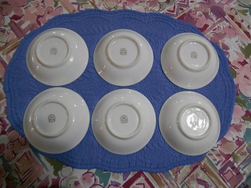 Schwarzenhammer Bowl Rose Roses Bavaria 4.75 Inch Lot of 6 - Picture 5 of 11
