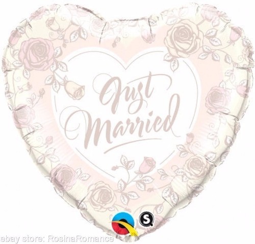 Just Married Perfect Pair Mr Mrs Wedding Hearts Decoration Latex Foil Balloons - Picture 6 of 7