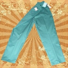 Nurse Scrub Uniform Cotton Pants M Green Scotchgard NWT