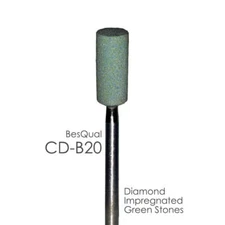 Dental Lab Diamond Green Stone  BesQual CD-B20 Barrel for zirconia, porcelain 