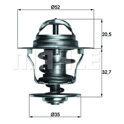 Thermostat Insert MAHLE TX 12 88D Quality MAHLE Genuine UK Stock