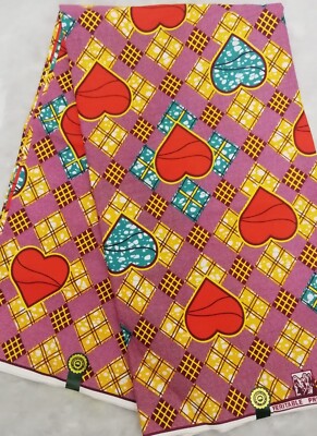 1 STK PRESIDENT Holland African Wax Prints  Fabrics 5.5m is 6 yards width 1,20m.
