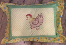 HANDMADE CHICKEN PILLOW- 16 1/2"H X 20"L