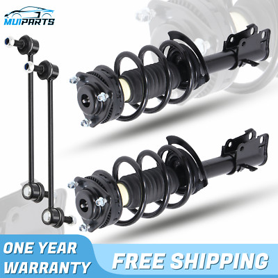 NEW 4PCS Strut Coil Spring Assembly Sway Bar Links For 09-19 Dodge Journey V6