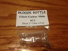 Blooze Bottle Glass Guitar Slide - Short 2" Clear w/ Lip - SC2 - New 