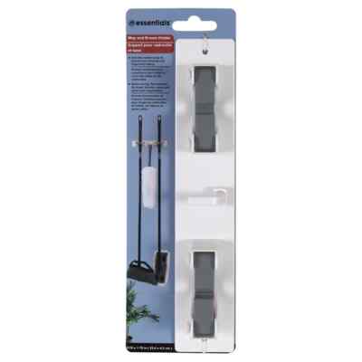 Standard Essentials Mop & Broom Holder w Duster Hook (333649) Free Shipping.