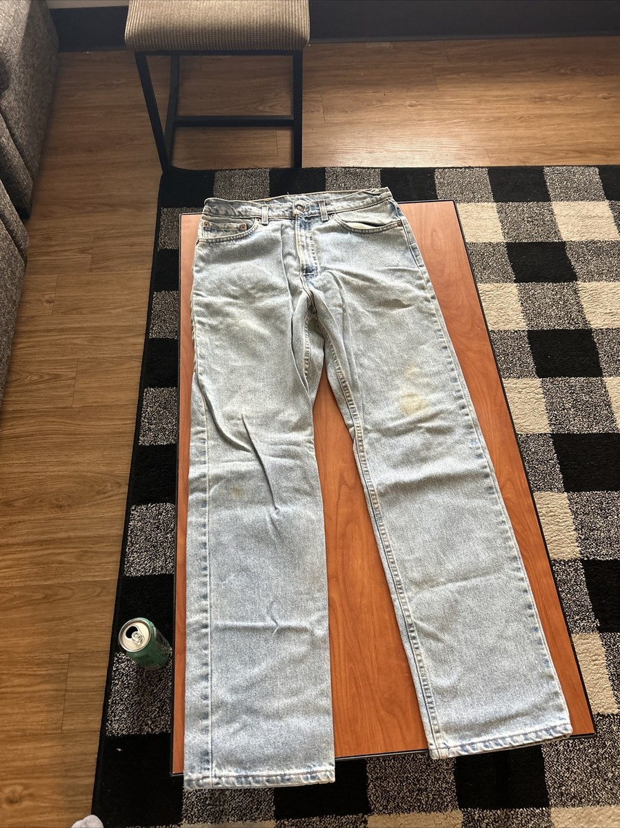 Vintage Levis 505 Jeans Mens 34 32 Blue Regular Fit Straight Leg 