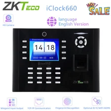 ZKteco iclock660 ID/IC/ADMS/WiFi Fingerprint Recognition Time Attendance TCP/IP