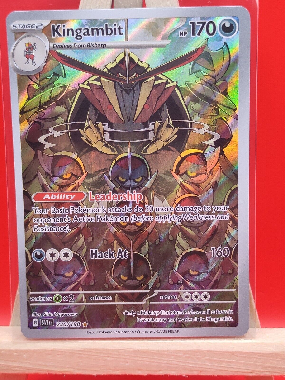 Mavin  Pokémon TCG - Kingambit 220/198 - Scarlet and Violet Illustration  Rare NM