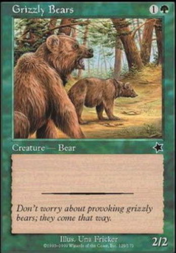 Grizzly Bears ~ Near Mint Starter 1999 MTG Magic UltimateMTG Green