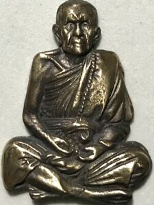 PHRA LP MHOON RARE OLD THAI BUDDHA AMULET PENDANT MAGIC ANCIENT IDOL#2 
