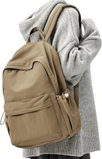 Classic Backpack For Women Men Waterproof Small Travel with C5-brown