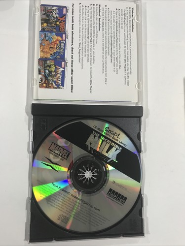 Incredible Hulk snap Cd rom Comics book library windows mac opened - Picture 2 of 2
