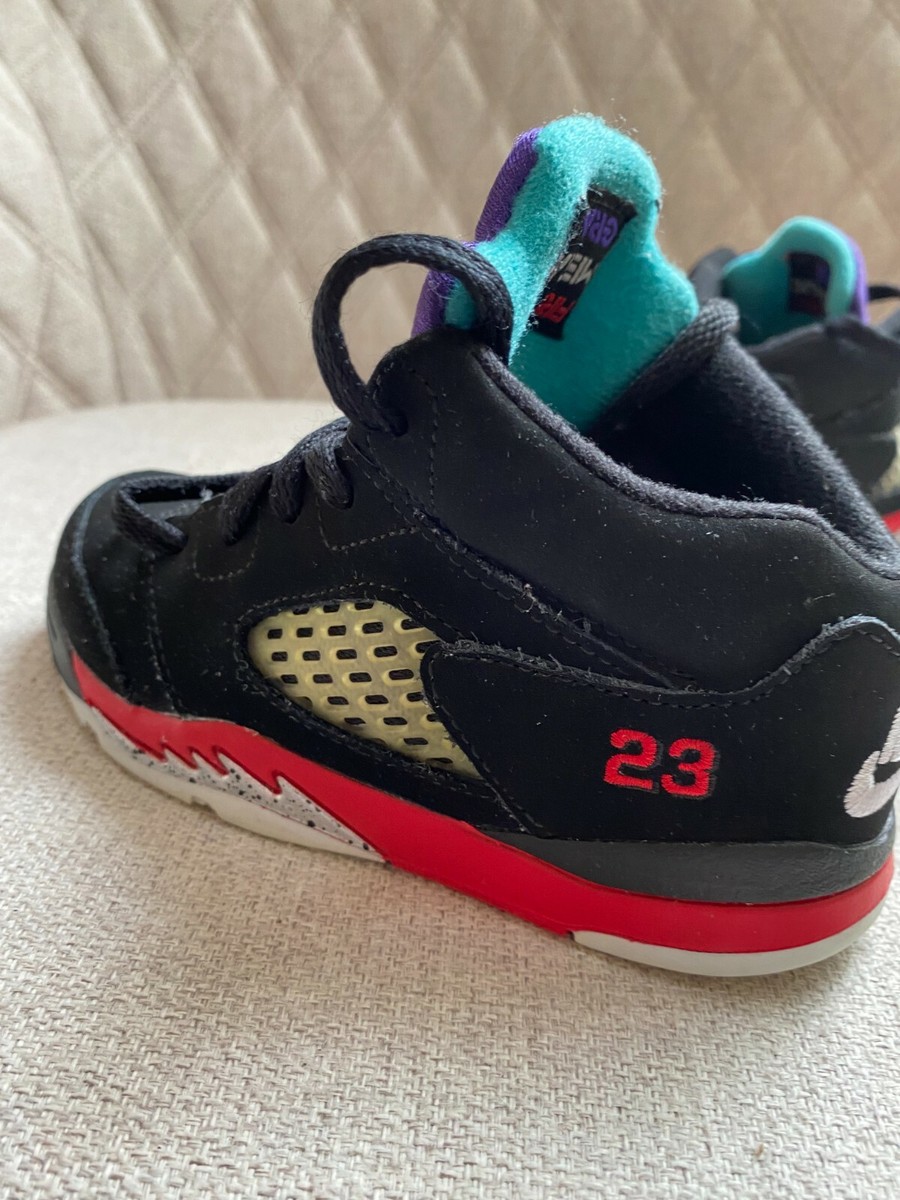 NIKE AIR JORDAN V FIRE RED METALLIC GRAPE RETRO SIZE 10C