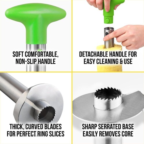 Zulay Kitchen Pineapple Corer and Slicer Tool - 第 42/92 張圖片